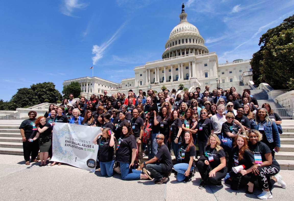 CESE Summit '2019 Day on the Hill' participants with the US Capitol in the background