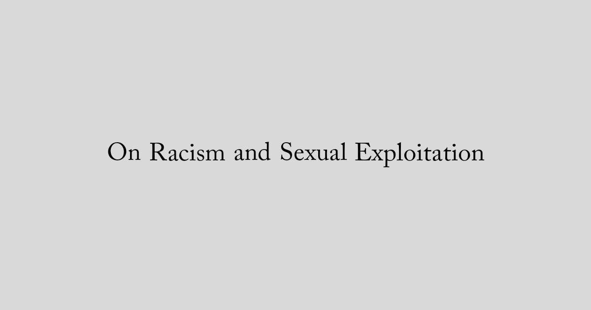 On Racism and Sexual ExploitationScreen Shot of still for Dr. Carolyn West's documentary film