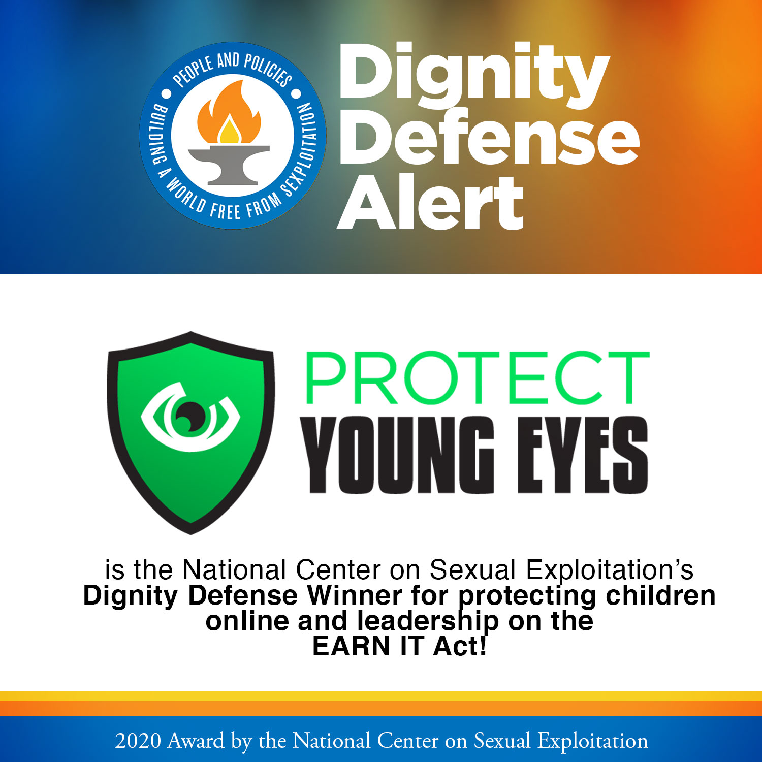 Dignity Defense Alert_August 2020_Protect Young Eyes_Social Media Shareable