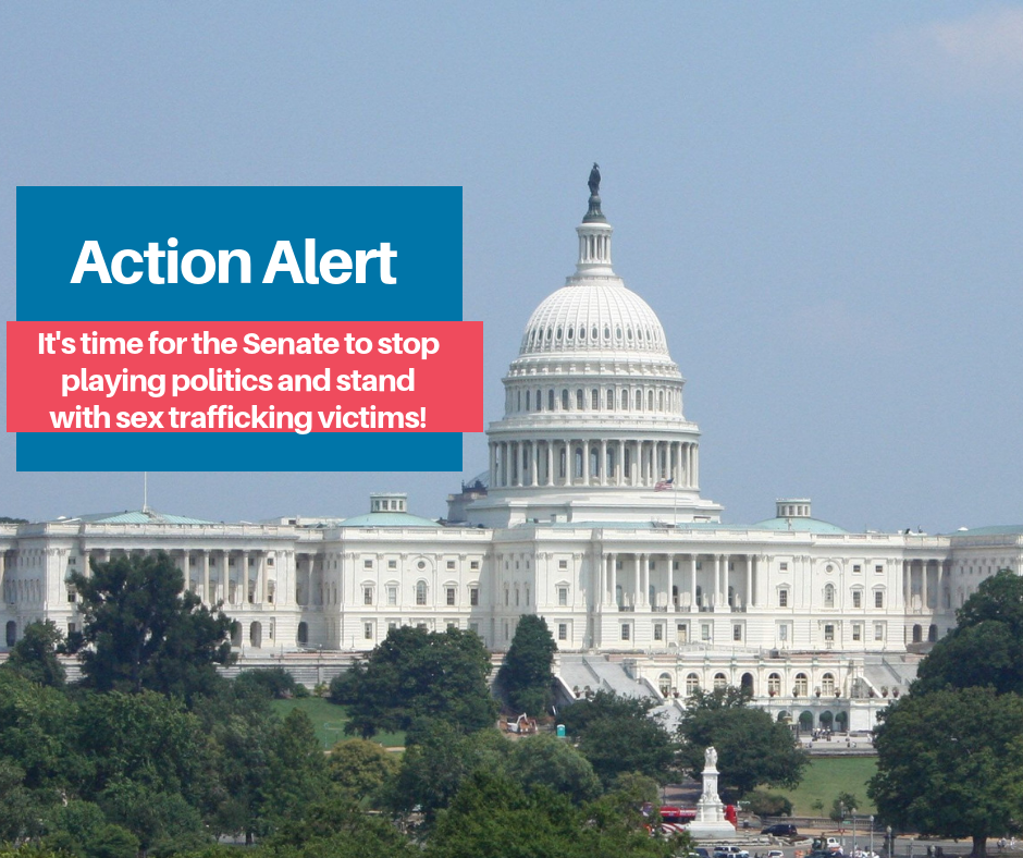 Action Alert: Tell Senators to Pass Bill to Help American Sex Trafficking Victims