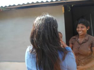 Dilshy working in rural of Sri Lanka
