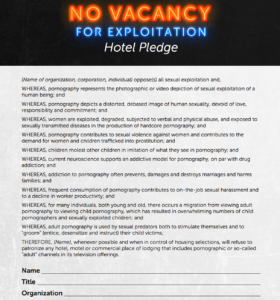 Hotel pledge screenshot