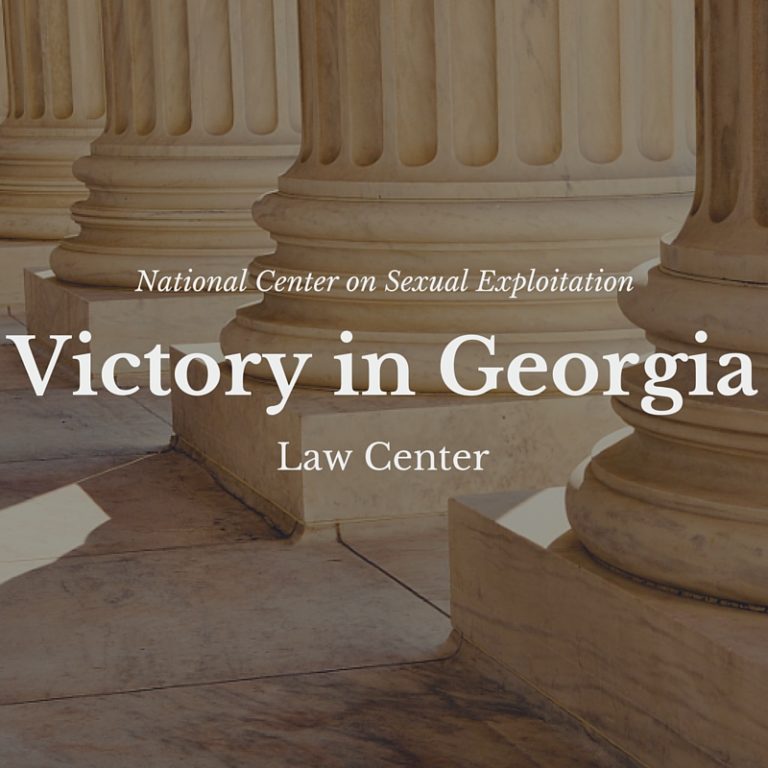 Law Center Victory in Georgia v. Scott: "Talking Dirty" to a Child is Not Protected by the First Amendment
