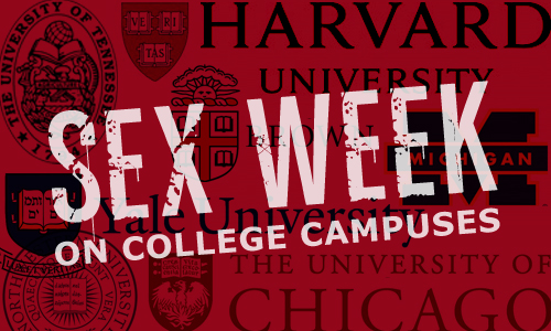 By allowing Sex Week events on campus