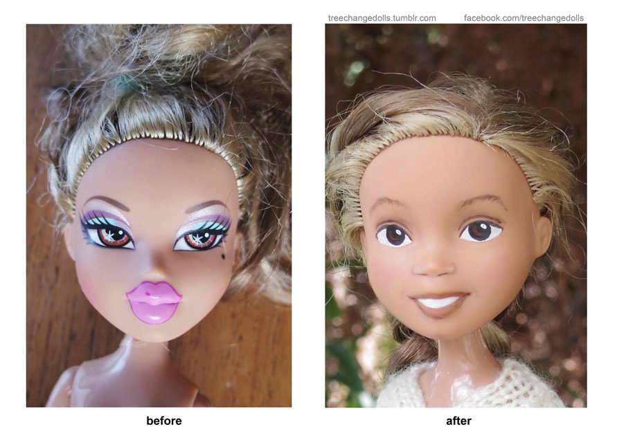 Sonja Singh's transformation of Bratz dolls to "Tree Dolls."