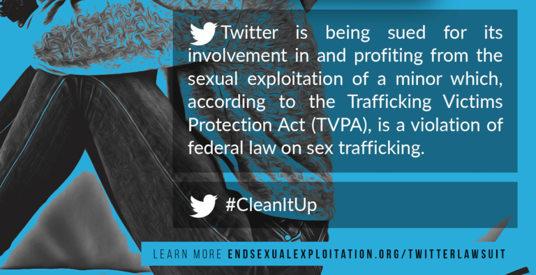 Twitter Profited from Sex Trafficking of Young Boy via Child Sexual Abuse Material