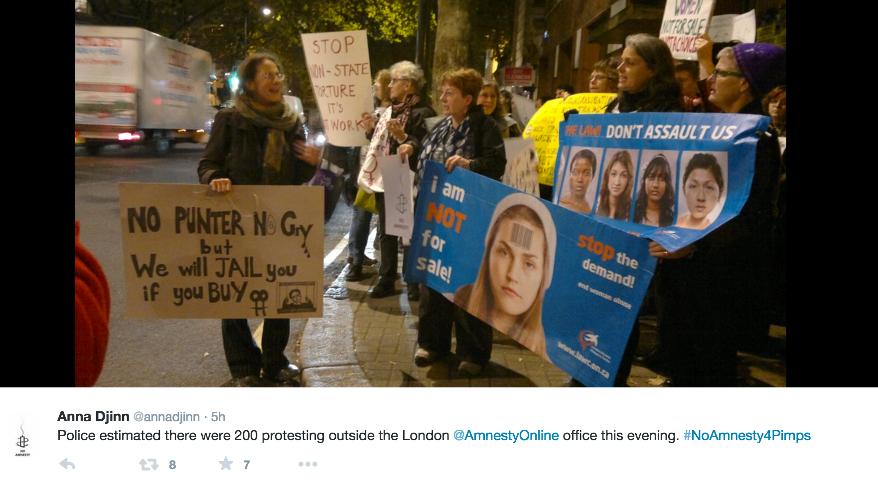 UK #NoAmnesty4Pimps Protest 3