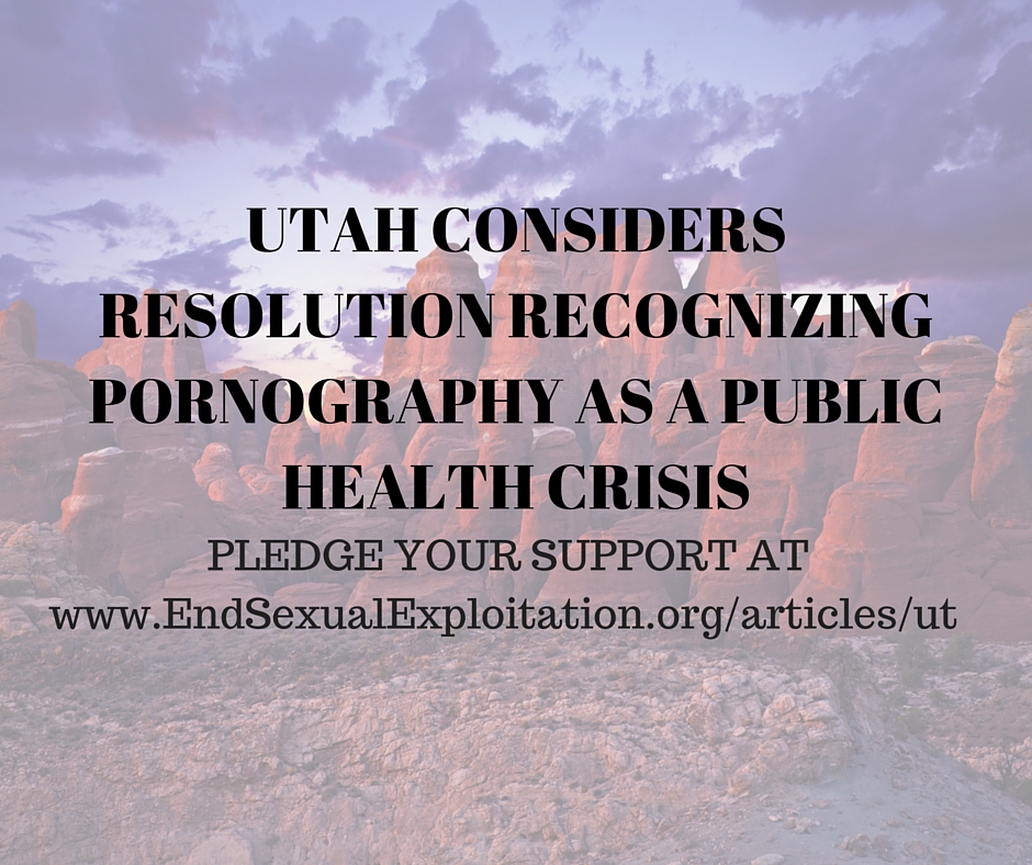 Help Support Utah: Legislators Considering Resolution on Pornography as a Public Health Crisis