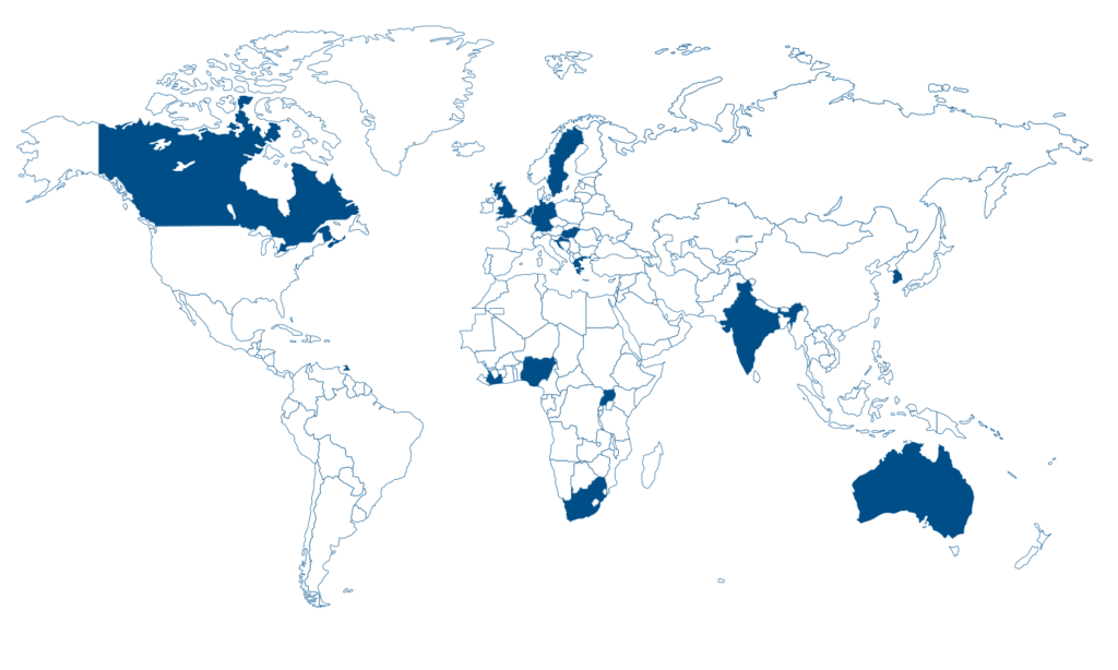 ICOSE world map