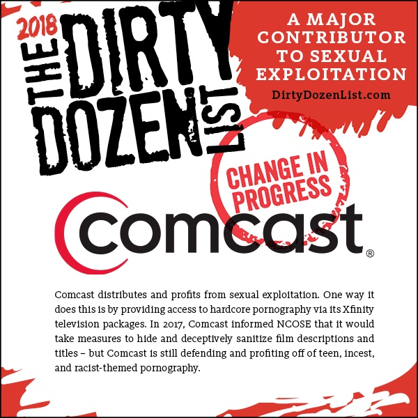 Comcast Sex - Comcast - NCOSE