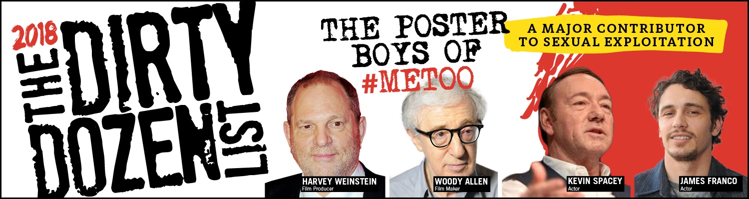 Dirty Dozen List - Poster Boys of #MeToo - header