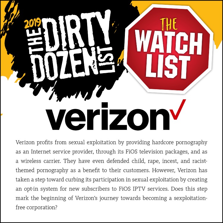 Dirty Dozen List 2019 - Verizon watch list