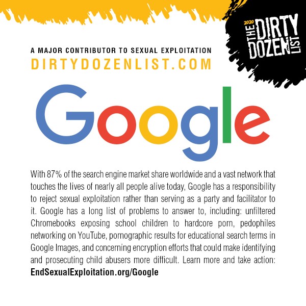 Dirty Dozen List 2020 - Google