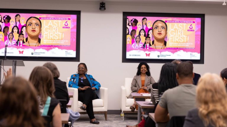 Photo from the Last Girl First event at NCOSE headquarters in Washington D.C.