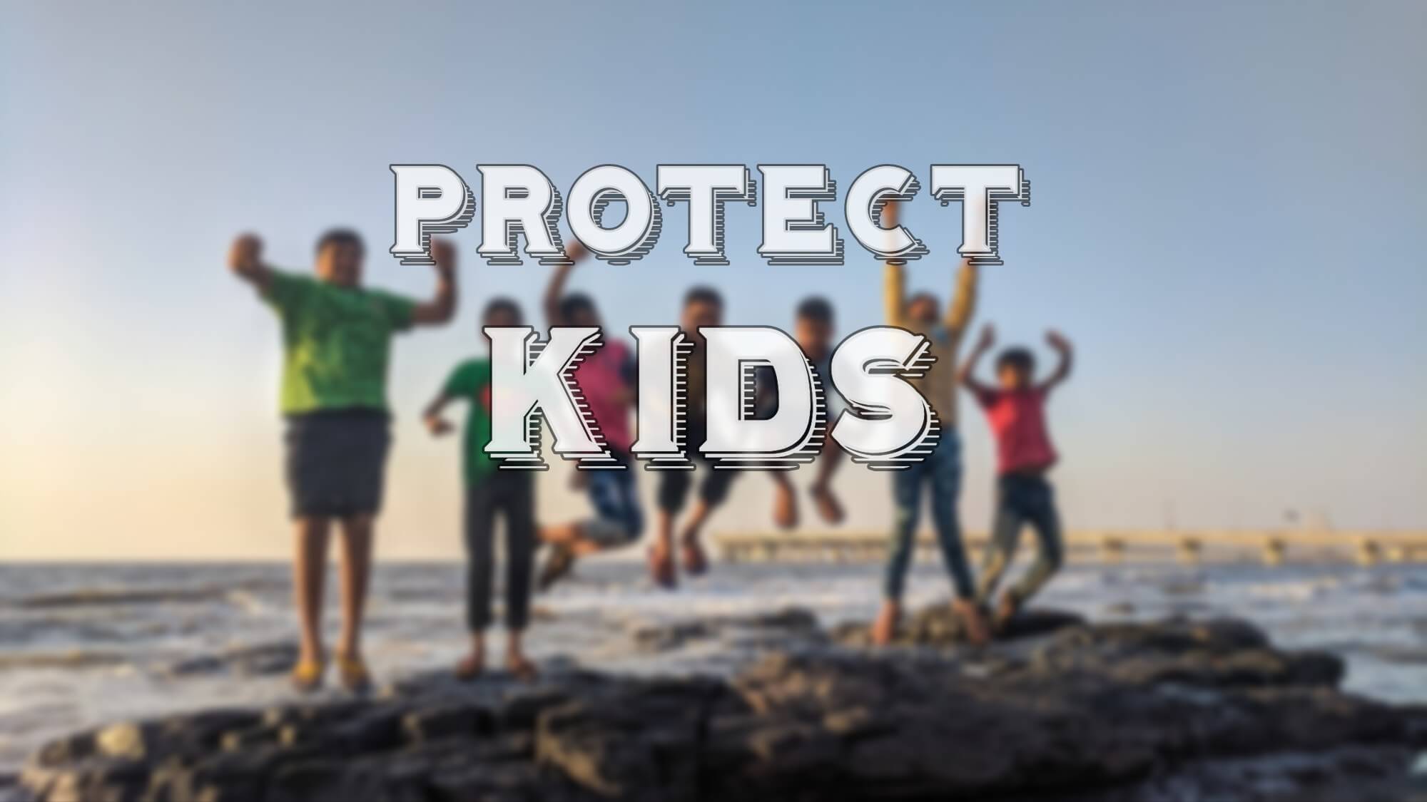 Protect Kids - kids jumping